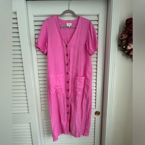 Lou & Grey 100% Linen Dress Size M